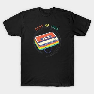 Best Of 1980 40th Birthday Gifts Cassette Vintage, Gift for 40 Year Old, Classic 1980 40th Birthday, Best of 1980 Vintage 40th Birthday, Tape Cassette Best Of 1980 T-Shirt